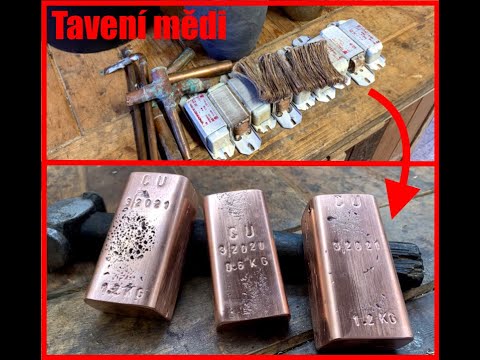 Tavení mědi - Plynová pec na tavení - BRADAC3D