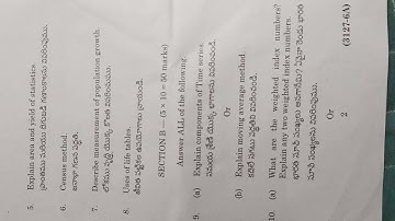 degree 6th sem applied statistics previous year question paper 2022 ANU