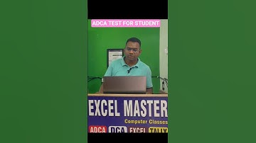 ADCA TEST AND EXCEL TEST FOR STUDEND #education #computereducation #adca #excel #shorts #video
