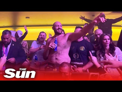 Tyson Fury celebrates ‘greatest ever’ fight in Las Vegas