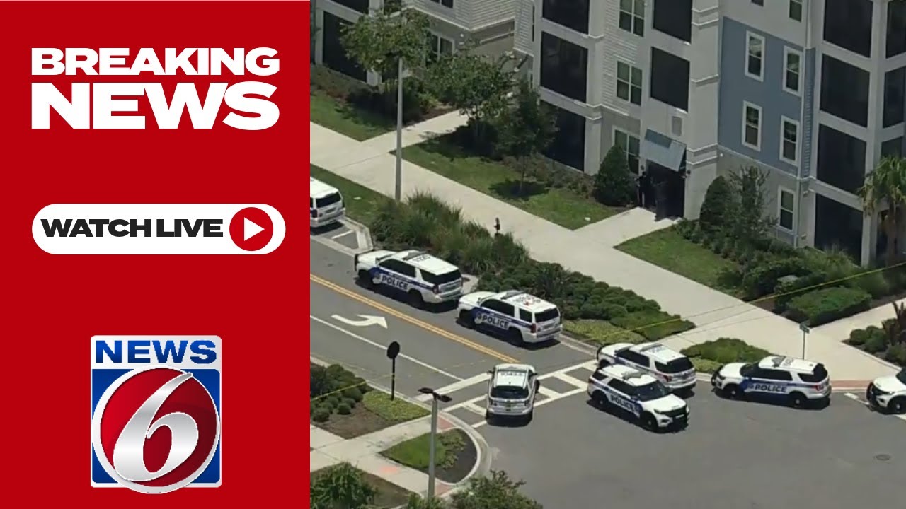 WATCH LIVE: Sky 6 flies over large police presence near Orlando