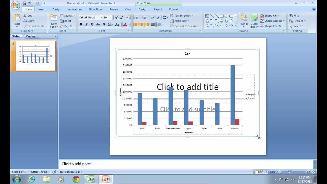 How To Insert Chart In Excel