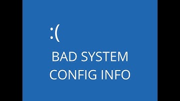 Bad Config Info Error in Windows 10 or 11