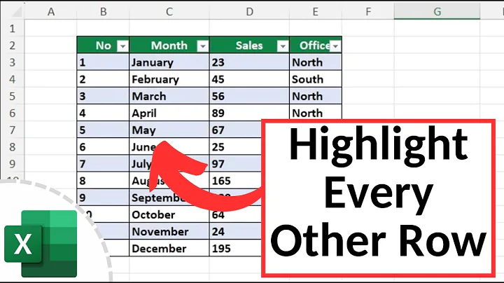 How to Highlight Every Other Row in Excel (Quick and Easy)