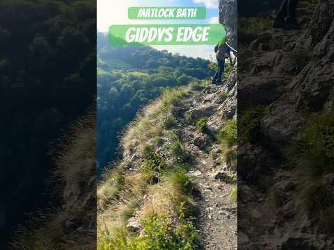Giddys edge Matlock bath cliff walk #explore #uk #cliff #walking #hiking #matlock #rockclimbing