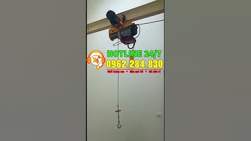 Rùa tời điện 500kg, 1 tấn.Tời điện có rùa di chuyển trên ray i150.Tời rùa điện mini 220v nhập khẩu.