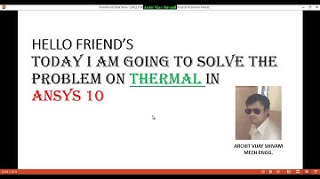 Thermal Analysis in Ansys 10 for VTU