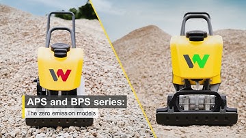 Our two new vibratory plates series - APS and BPS: E-plate is maintenance-free