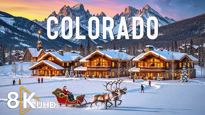 Colorado 8K | Winter Wonderland - Rocky Mountains, Peaceful Villages & Pine Forests