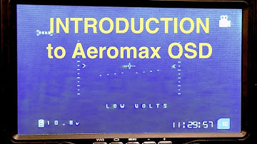 Aeromax OSD Introduction & Programming