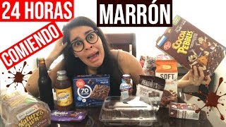 24 HORAS COMIENDO MARRÓN | All Day Eating Brown Food Challenge