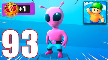 Stumble Guys - Gameplay Walkthrough Part 93 - PINK ALIEN (iOS, Android)