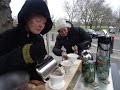 Freshly made filter coffee at the smallest coffee shop in London at "Hawkers & Peddlers" Manor Park.