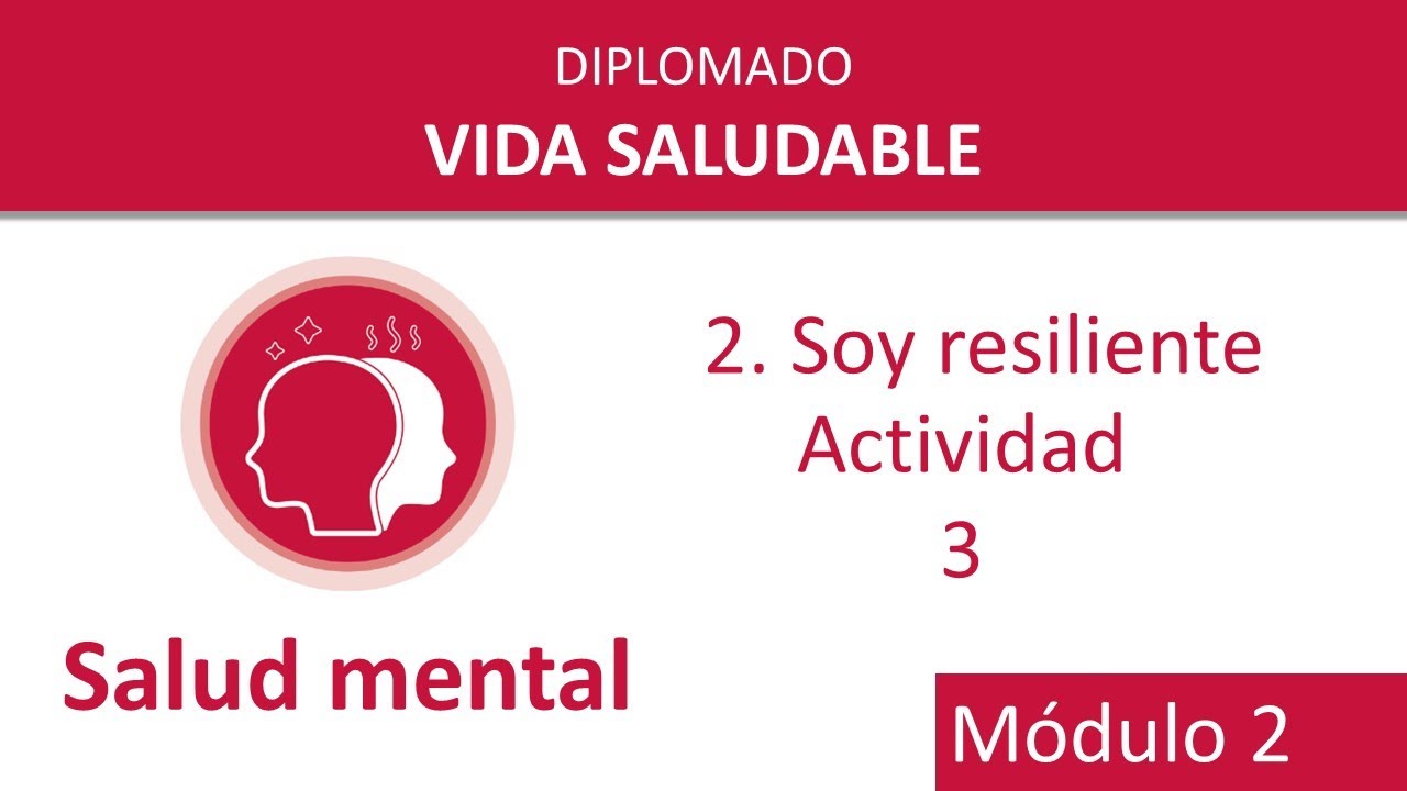 DIPLOMADO VIDA SALUDABLE M DULO2 SALUD MENTAL 2 Soy Resiliente 