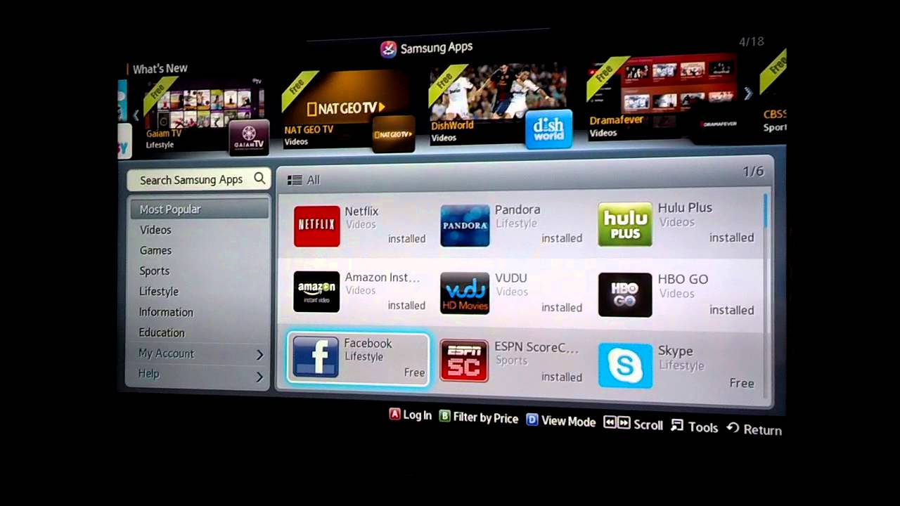 how to download apps onto damaging smart tv