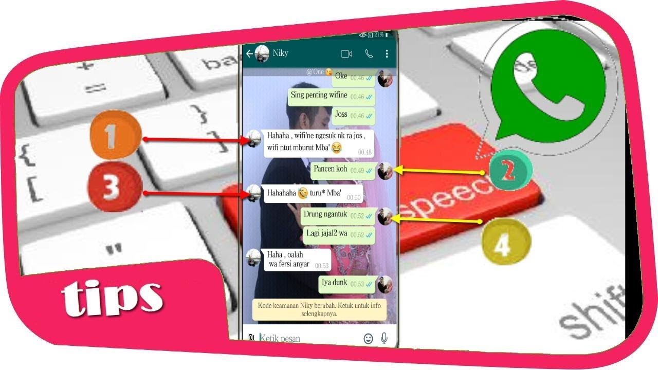 cara menampilkan foto profil pada chat wa - YouTube