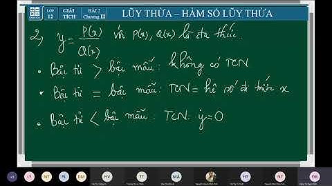 Y=0 có phải là tiệm cận ngang không