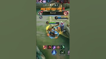 AKAI SOLO BUILD ITEM FULL DAMAGE ‼️ #mobilelegends
