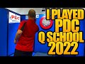 I played pdc q school 2022