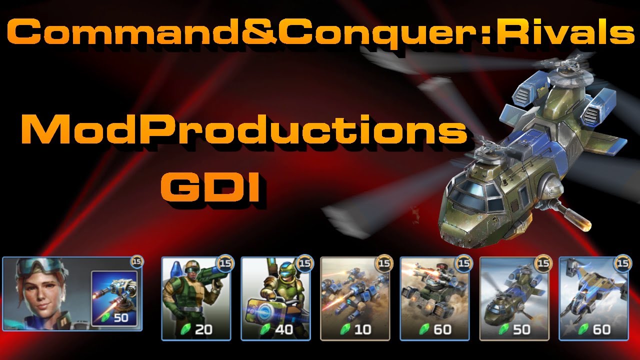 Gdi Riflemen Rivals C&C Rivals: Modproductions GDI - YouTube