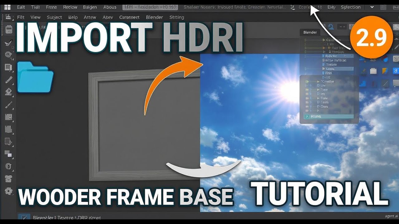 Importing HDRI & Creating the Wooden Frame Base in Blender 2.9 - YouTube