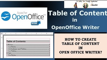 Create and Customize Table of Contents in OpenOffice Writer | Digital Documentation | Class 10 FIT
