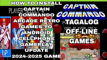 How to play retro games EP.04 Captain commando to android cellphone gameplay 2024-25 | Retro gaming