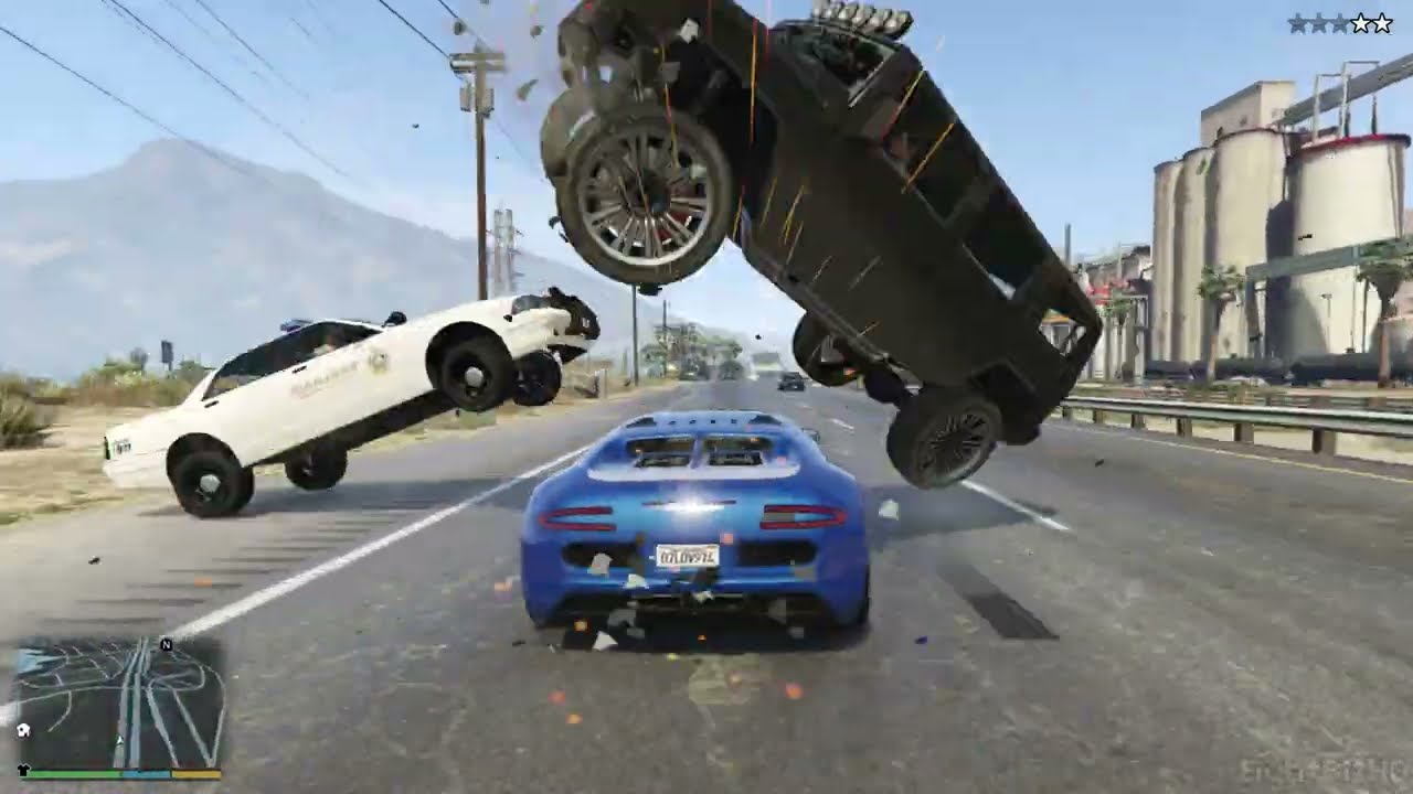 GTA 5 100 Tons Super Car Rampage #9 HD Grand Theft Auto 5