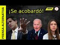 Guaidó envía a su esposa a hablar con Biden y no da la cara!