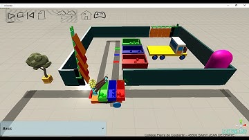 Défi Ramasser et Trier les déchets - Présentation dans Miranda (Simulateur de nombreux robots)