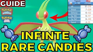 How to get Infinite Rare Candy Guide in Pokemon Brilliant Diamond Shining Pearl