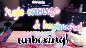 UNBOXING MY FIRST RGB MOUSE & KEYBOARD! | Drevo Falcon mouse & Royal Kludge keyboard