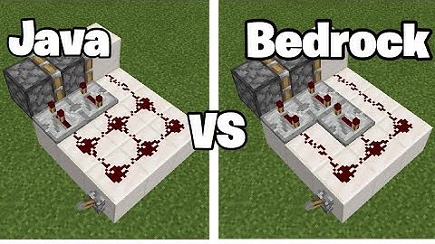 Java Redstone vs Bedrock Redstone ep1