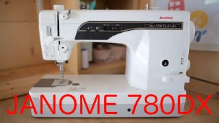 [JANOME 780DX] Janome occupational sewing machine review! (From unpacking  to test sewing)