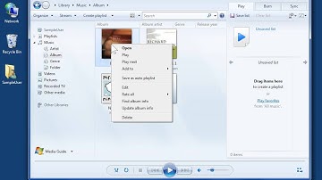 Windows 7 Add Album Information from the Online Database in Windows Media Player
