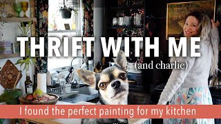 I found the perfect painting for my boho kitchen  Come thrifting with me (and Charlie)  Story 72