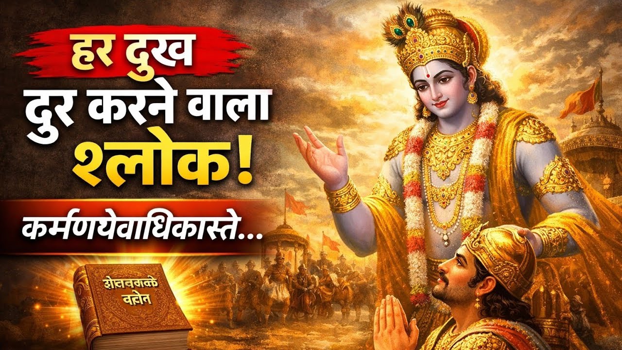 गीता का यह एक श्लोक हर दुख दूर कर देता है | श्रीकृष्ण की अमृत वाणी | Life Lessons From Gita