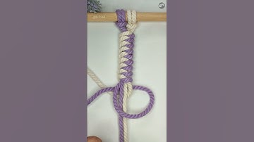#shorts How to Tie Snake Knot #macrameknot