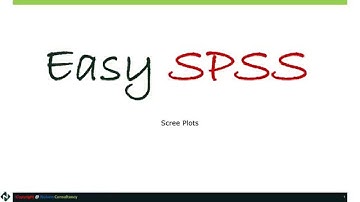 Easy SPSS   Scree Plots