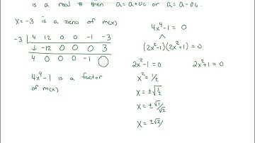 MAT151 - Section 4.5b - The Fundamental Theorem of Algebra