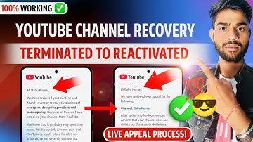 ✅ 100% Working! Terminated YouTube Channel Recovery 2026 | YouTube से Channel Wapas Pane Ka Tarika
