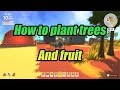 How to plant trees / fruit in Dinkum - YouTube