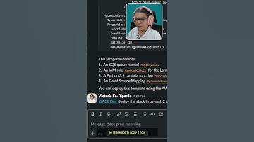 How to deploy a Lambda with SQS trigger automatically using ACE (CloudFormation Demo) | #genai  #aws
