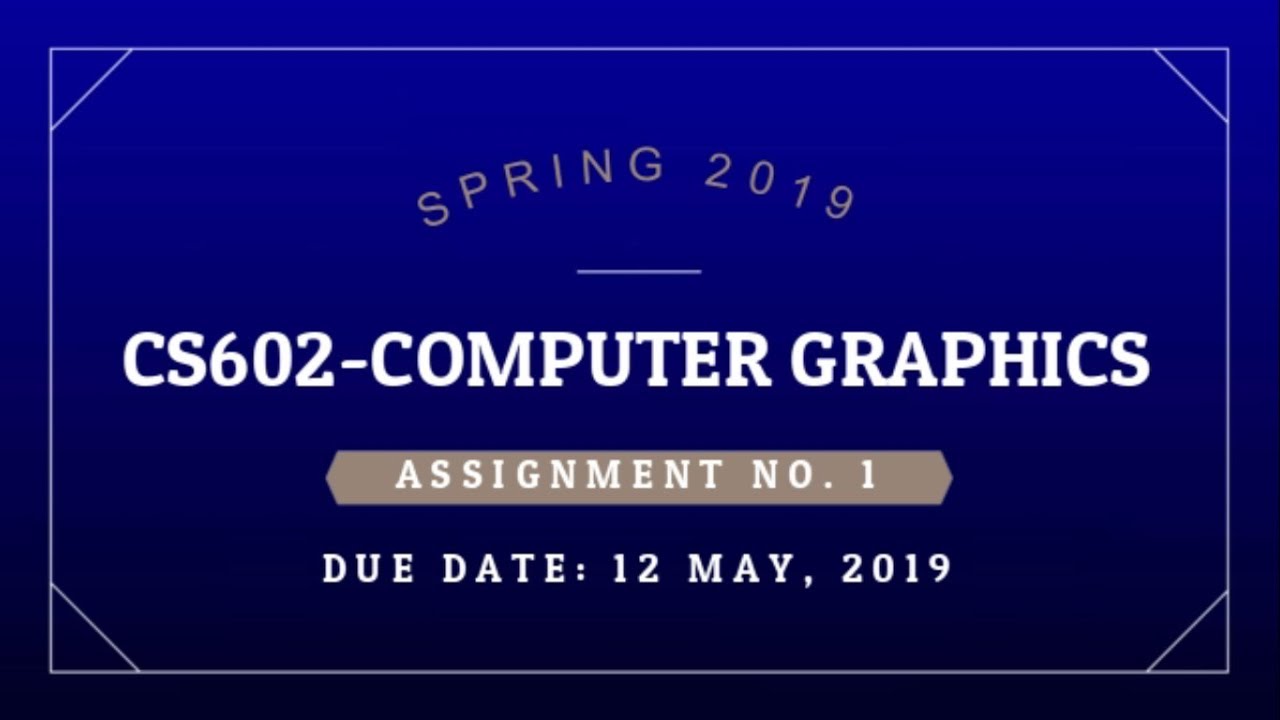 computer graphics assignment with solution