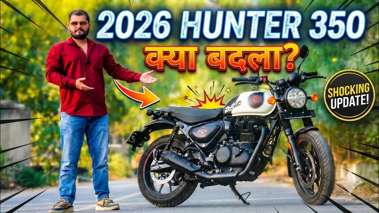 2026 New Royal Enfield Hunter 350 Tokyo Black |  Price Mileage Color | shubh bikers