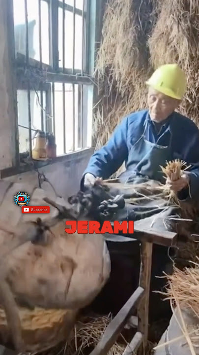 Weaving Time: The Story of a Grandfather and an Old Straw Rope Machine #shortvideo #shorts