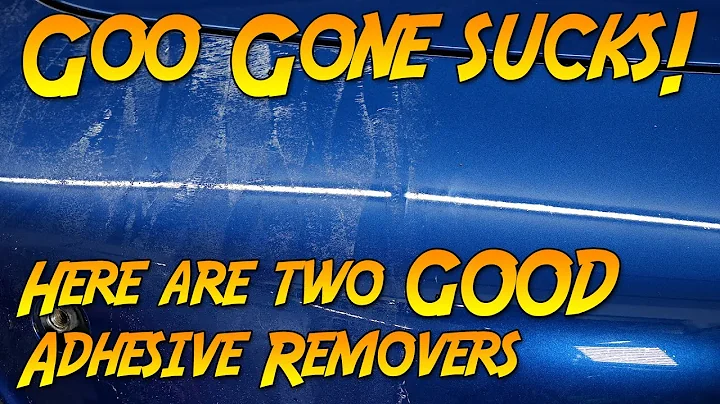 Two Great Products To Remove Old Adhesive. Because Goo Gone Sucks!