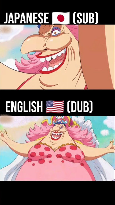 Big mom singing (Sub vs Dub) #shorts #anime #dubbing #animeedit #subvsdub #cute #sub #kawaii #op