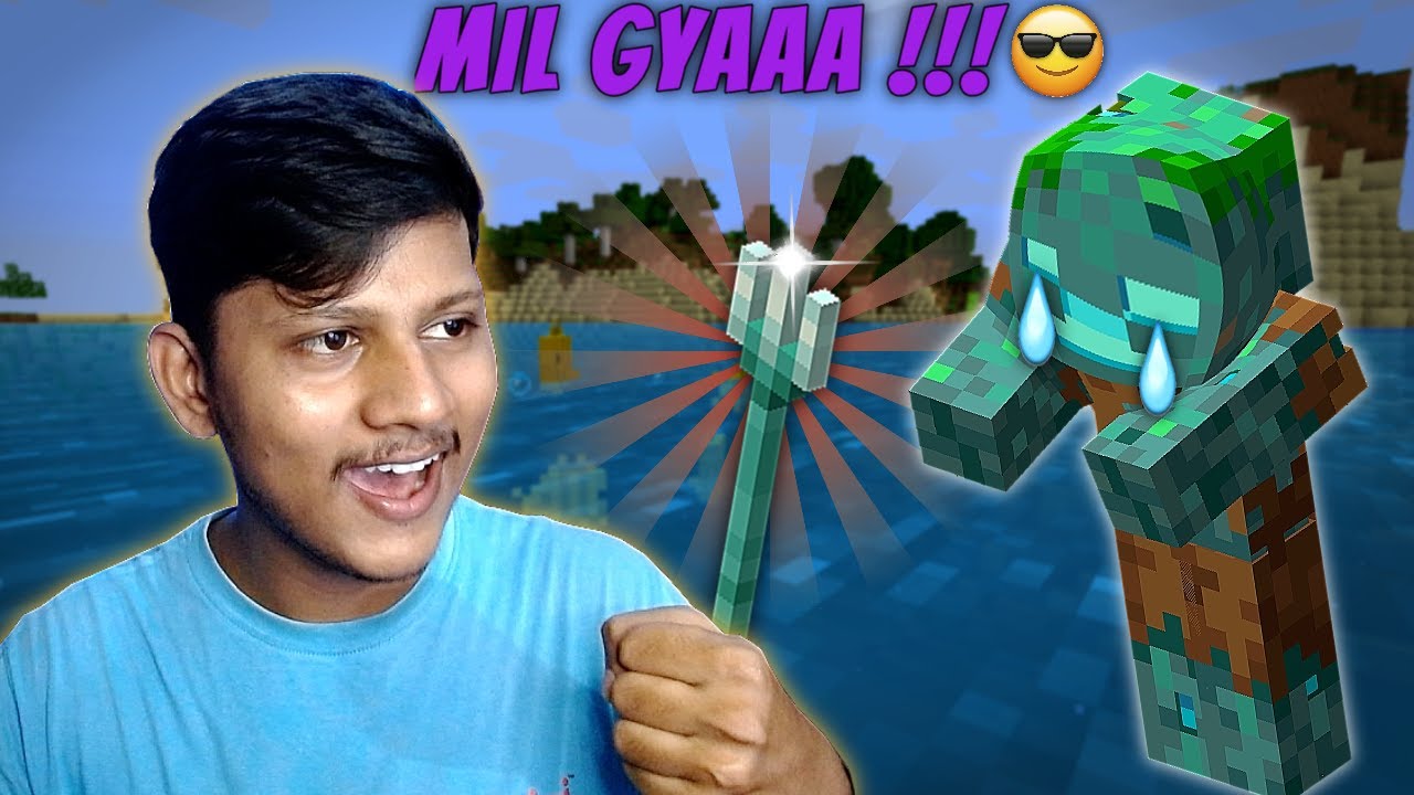 Finally Mil Gya TRIDENT But.... !!! 🔥🔱 || Minecraft Gameplay ( Part 19 ...