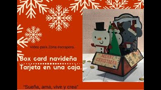 Box card navideña/ Zona Scrapera